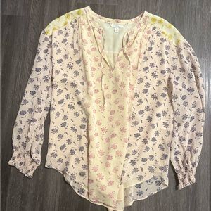 Joie Airy Floral Peasant Top‎ XS